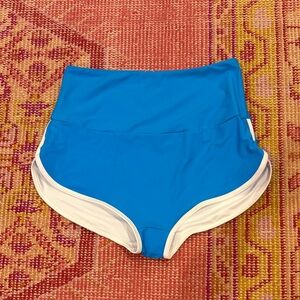 Salt Gypsy Betty High Waisted Surf Bikini Bottoms in Blue SZ XL NWOT